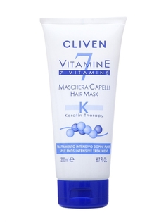 Маска для волос Cliven 7 Vitamine с кератином 200 мл.