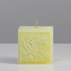 Свеча ароматическая фигурная Летнее настроение, 7,5х7,5х7,5 см, желтый Trend Decor Candle