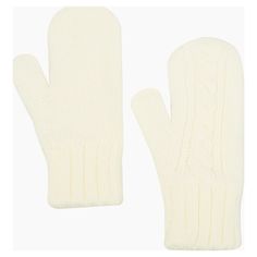 Варежки унисекс Ferz 31748V белые, One Sise