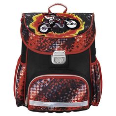 Школьный ранец Hama 00139073, c анатомической спинкой и одним отделением, красный