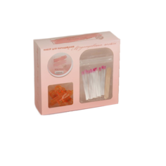 Набор для наращивания ногтей, 3 предмета: стекловолокно, зажимы, прозрачный гель 5361507 Queen Fair