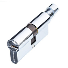 Цилиндр Palladium 70 C BK CP 70 (35х35) мм ключ/вертушка хром