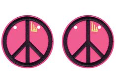 Аксессуары для кед крылья знак мира Peace Pink Lace 11303 розовые Shwings