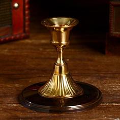 Подсвечник Таврия латунь, 9х9х9 см No Brand