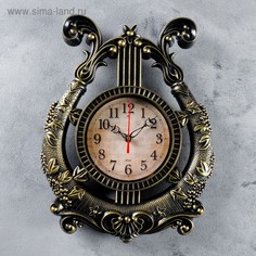 Часы настенные, : Музыка, Арфа, 28х37 см Рубин