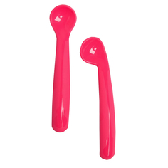 Набор детский столовых приборов Mum&Baby ложки 2 шт., цвет розовый