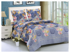 Комплект постельного белья Amore Mio 3032 евро полиэстер разноцветный