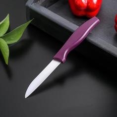 Нож кухонный керамический «Керамик», лезвие 7,5 см, цвет МИКС No Brand