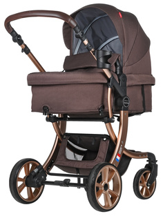 Коляска трансформер Farfello Aimile Original New Gold/шоколадный NDG-3