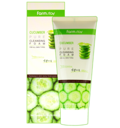 Пенка для умывания FarmStay с экстрактом огурца - Cucumber pure cleansing foam, 180мл