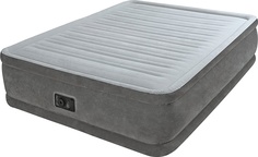 Надувная кровать Comfort-Plush, 152х203х46см, встроенный насос (Intex)