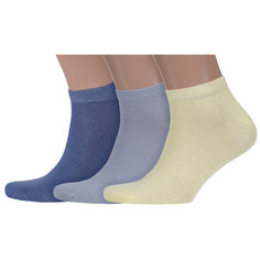 Комплект носков мужских ХОХ 3-SPM-180 желтых; синих; серых 27