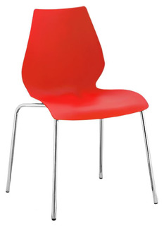 Стул Afina Polly SHF-01-R Red, хром