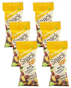 Смесь Seeberger обжаренных ядер миндаля и мягкой клюквы с сахаром 50 гр x 6