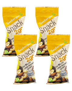 Смесь Seeberger обжаренных ядер орехов и темного изюма "Джамбо" 50 гр. x 4