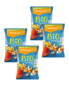 Смесь Seeberger Обжаренных Ядер Кешью и Сушеного Манго Био 110 г - 4 шт