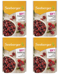 Мягкая клюква Seeberger с сахаром 125 гр. x 4