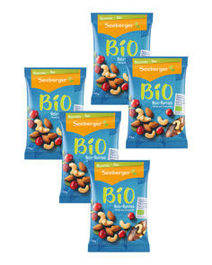 Смесь Seeberger из Обжаренных Ядер Миндаля, Кешью и Клюквы с Сахаром БИО 125 г - 5 шт