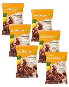 Бананы Seeberger Сушеные, Кусочки 200 г - 6 шт