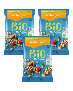 Смесь Seeberger из Обжаренных Ядер Миндаля, Соевых Бобов и Клюквы с сахаром 125 г - 3 шт