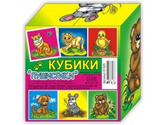 Кубики (4куб) Пушистики 01325 753 Hencz Toys