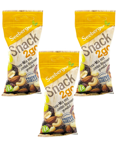 Смесь Seeberger обжаренных ядер орехов и темного изюма "Джамбо" 50 гр. x 3