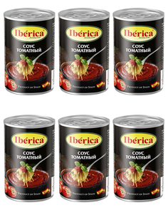 Томаты Iberica Очищенные Целые в Собственном Соку Консервированные 400 гр - 6 шт