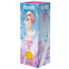 Yurimoto bb shower body towel мочалка массажная для глубокого очищения кожи желтая 28х100
