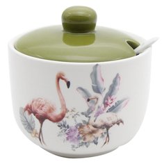 Сахарница Фламинго 450 мл c ложкой Huachen Ceramics (Китай)HC293-Q42 No Brand