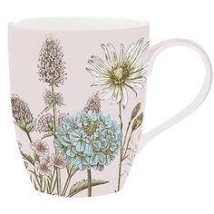 Кружка чайная BOTANICA 350 мл., Цвет: Розовый Мята