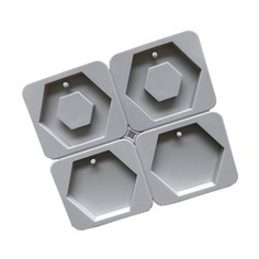 Силиконовая форма для мыла Шестиугольник No Brand