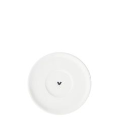 Блюдце для эспрессо White/Heart black Мята