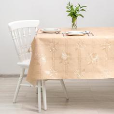 КНР на тканевой основе, "Леди", розы, B 137 см, рулон 20 м, цвет бежевый