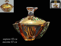 Сахарница с крышкой в MARIA GOLDпод.уп.Фарфор 226-054 118-226-054 Lenardi