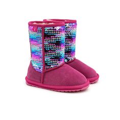Угги EMU Australia Wallaby Sequin K12333 цв. фуксия р. 36