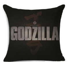 Наволочка с Логотипом Годзиллы (Legendary Godzilla) 44X44 см No Brand
