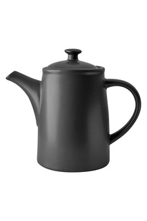 Чайник заварочный фарфоровый черный матовый Bufett Rock Garden 550мл, BUFETT, 640084 No Brand