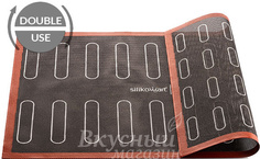 Коврик силиконовый 58,3х 38,4 см. АЭРОМАТ-ЭКЛЕР Tappeti Silikomart