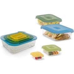 Комплект из 8 стеклянных контейнеров Joseph Joseph Nest Glass