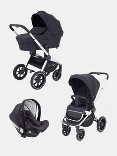 Коляска детская 3 в 1 RANT FLEX GRAND PU 2022 от 0 до 36 месяцев RA073 Midnigt Black РАНТ