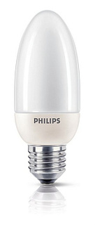 PH Лампа люминесцентная компактная свеча Softone Candle 12W 827 E27 No Brand