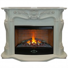 Электрокамин с эффекотм Real-Flame Ellada 33 WT с очагом 3D Firestar 33