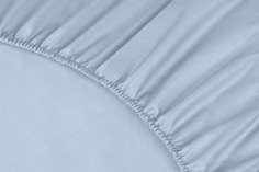 Простынь на резинке Ecotex "Моноспейс" 140х200х23 серо-голубой