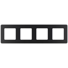 Inspiria Рамка 4 поста антрацит Legrand