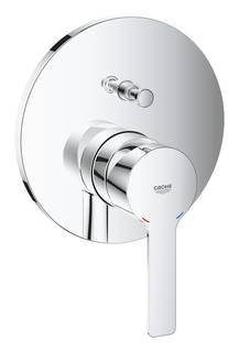 Смеситель однорычажный для ванны GROHE Lineare New, круглая розетка, хром 24064001