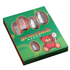 Набор столовых приборов «Детский», 4 предмета ПЗХМ