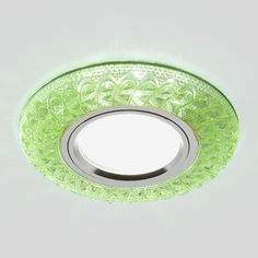 Встраиваемый точеч-й светильник Elektrostandard Angli 2180 MR16 зеленый LED подсветка G5.3
