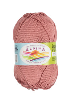 Alpina Anabel хлопок 10х50 г 120 м+/-6 м №028 грязно розовый