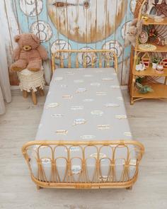 Детская простыня обычная, поплин, "Всё себе"; Морис; Размер: 1.5