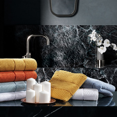 ZEBRA CASA Полотенце Zebra casa MIEL 50*90 1шт. махра Н 1009 горчичный